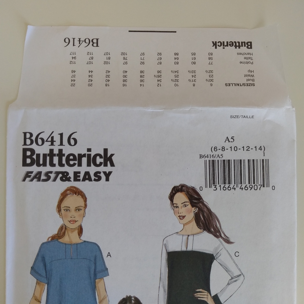Butterick B6416 Sewing Pattern - Picture 2 of 6